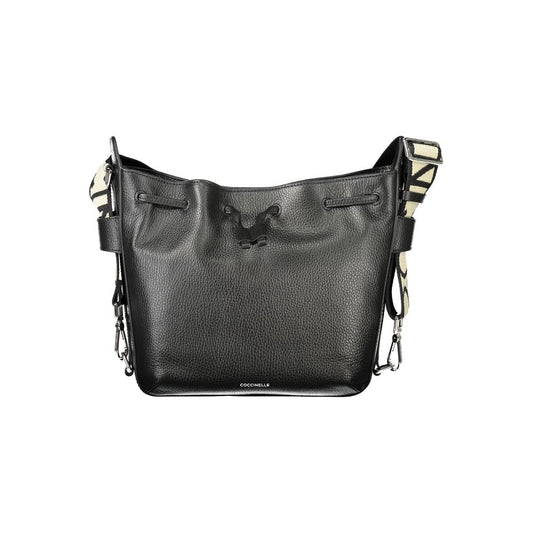 Coccinelle Black Leather Handbag - Gretel Ribbon Bag