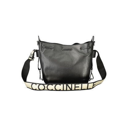 Coccinelle Black Leather Handbag - Gretel Ribbon Bag