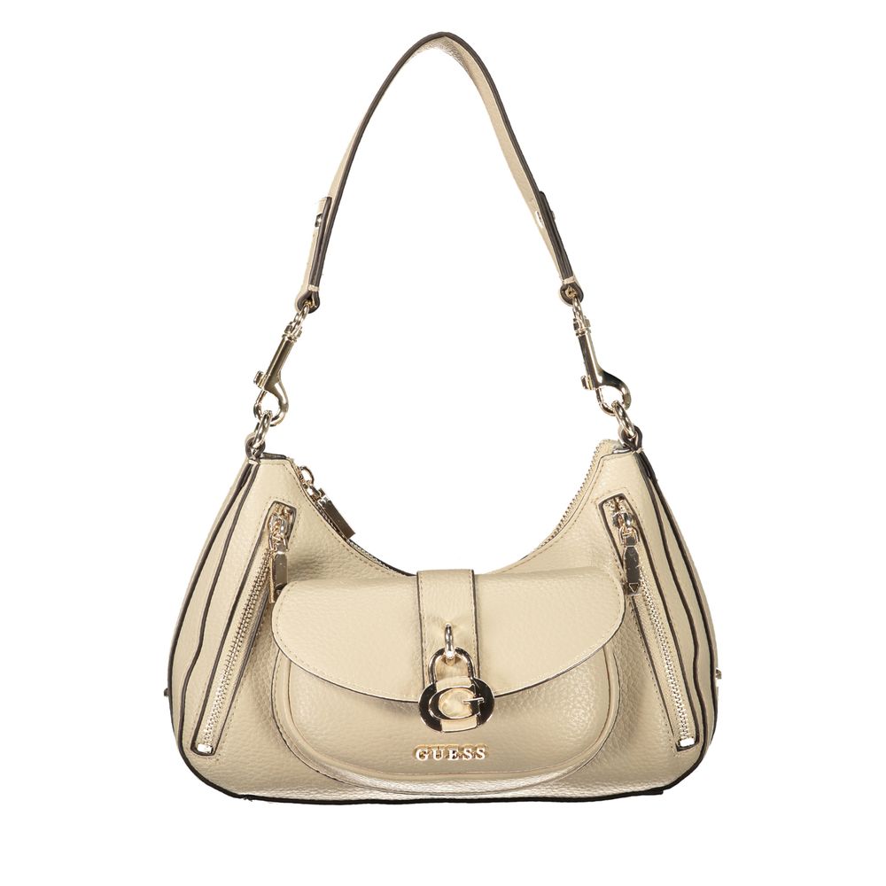 Guess Jeans Beige Polyethylene Jessa Handbag