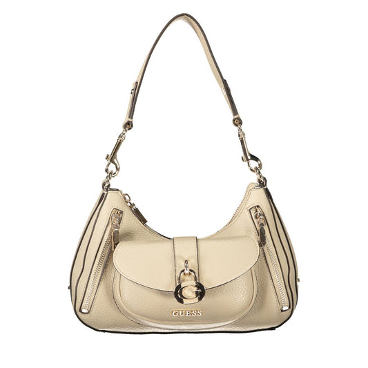 Guess Jeans Beige Polyethylene Jessa Handbag