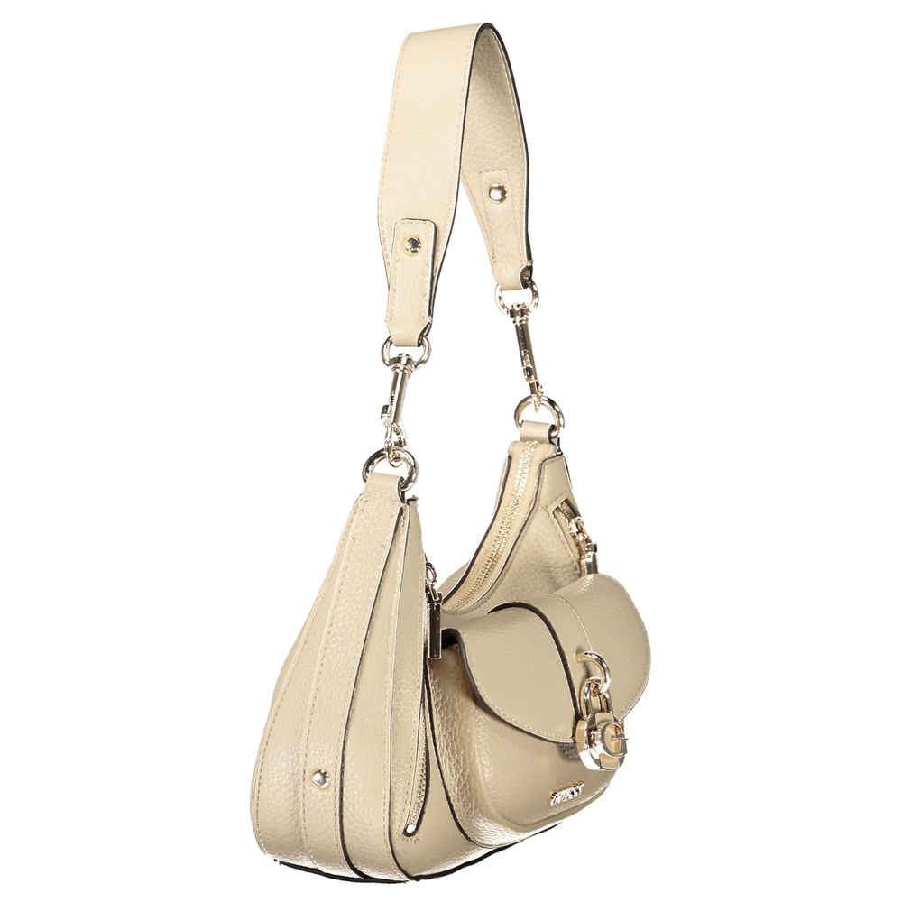 Guess Jeans Beige Polyethylene Jessa Handbag