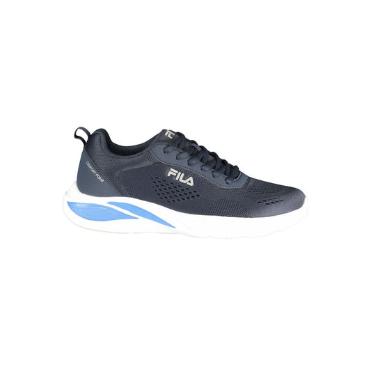 Fila Blue Polyester Athletic Sneakers: Performance with Style