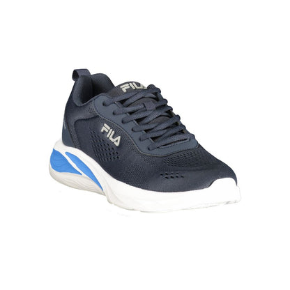 Fila Blue Polyester Athletic Sneakers: Performance with Style