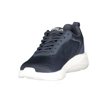 Fila Blue Polyester Athletic Sneakers: Performance with Style