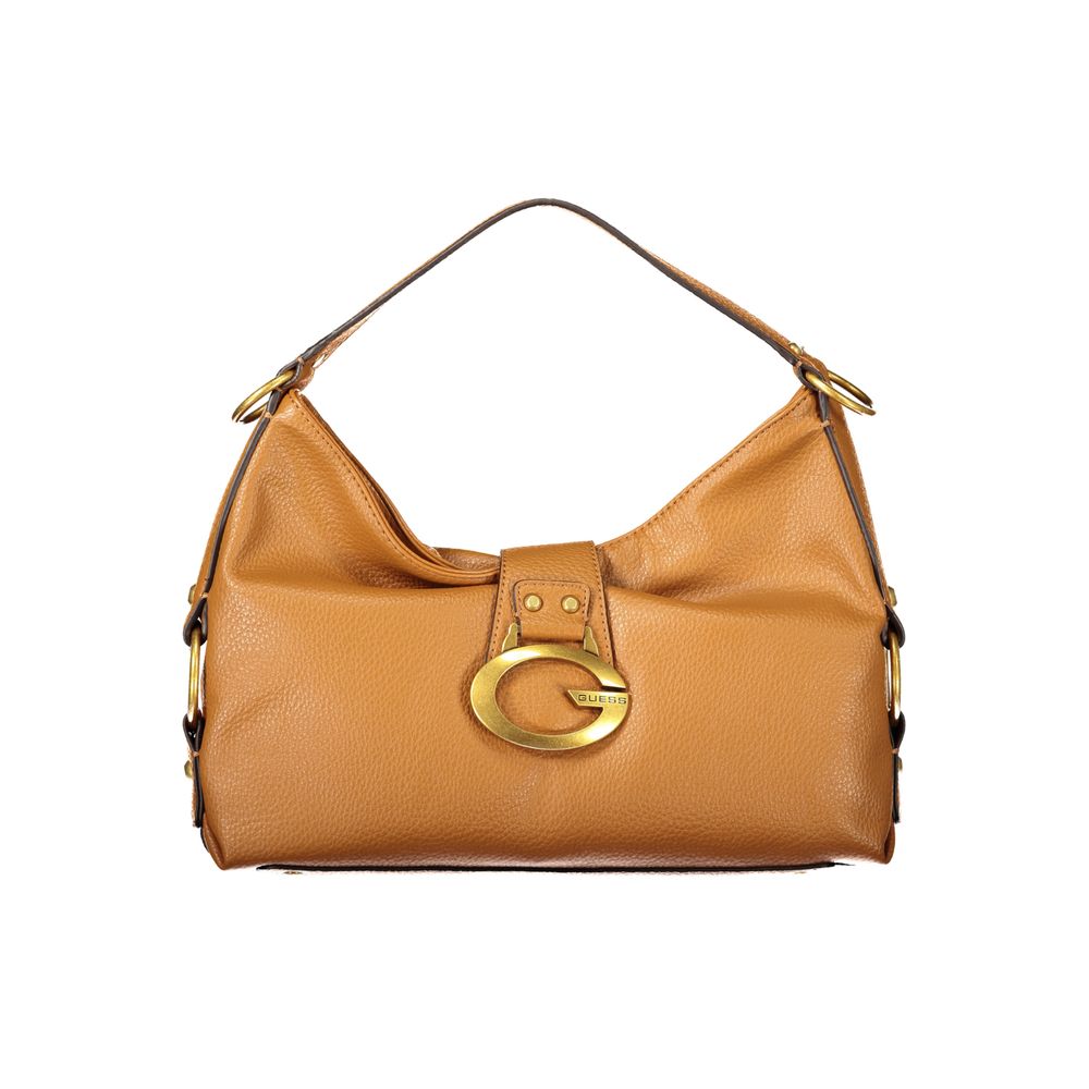 Guess Jeans Brown Polyethylene Handbag - Camden Bag