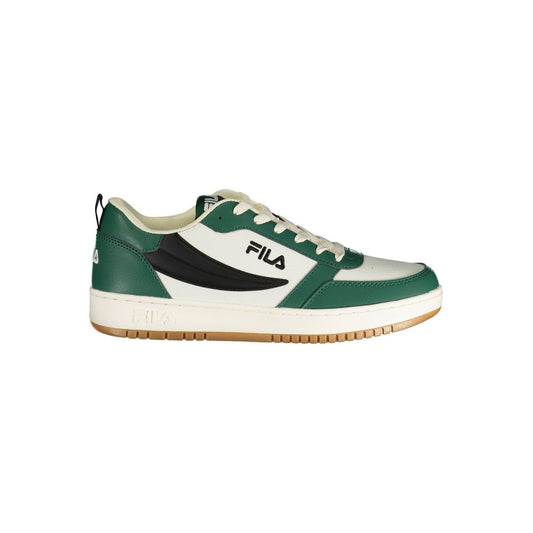 Fila White Polyester Athletic Sneakers - Elevate Your Game