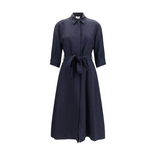 P.A.R.O.S.H. Blue Belted Shirt Dress