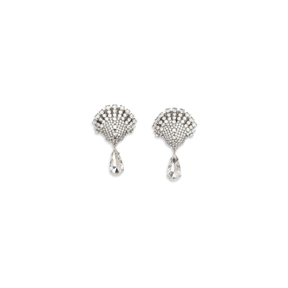 Elegant Crystal Drop Earrings by Alessandra Rich