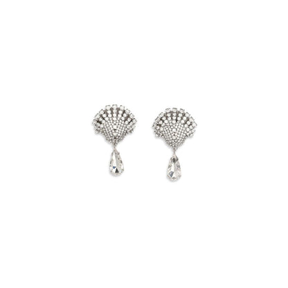 Elegant Crystal Drop Earrings by Alessandra Rich