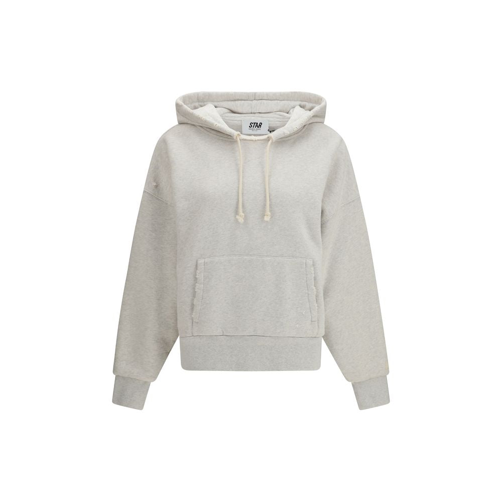 Golden Goose Gray Cotton Sweatshirt - Oversized Unisex Hooded Style