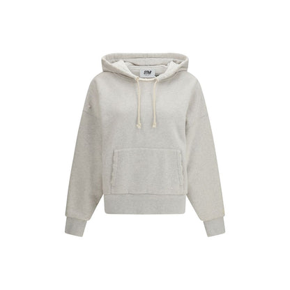 Golden Goose Gray Cotton Sweatshirt - Oversized Unisex Hooded Style