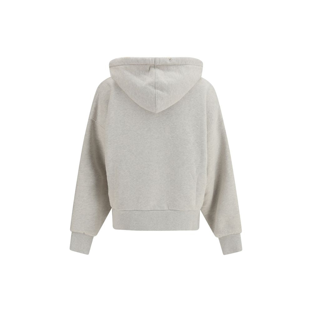 Golden Goose Gray Cotton Sweatshirt - Oversized Unisex Hooded Style