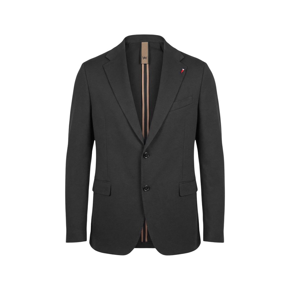 Mulish Black Cotton Two-Piece Suit ABS110 LEOPARDI