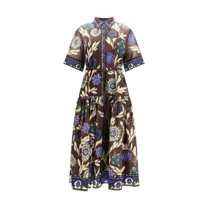Alemais Brown Cotton Casual Dress - Jasper Shirtdress