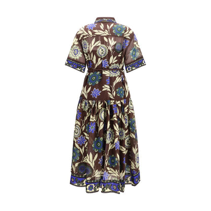 Alemais Brown Cotton Casual Dress - Jasper Shirtdress