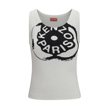 Kenzo White Cotton T-Shirt - Boke Flower 2.0