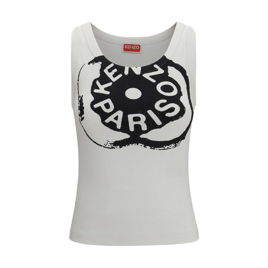 Kenzo White Cotton T-Shirt - Boke Flower 2.0