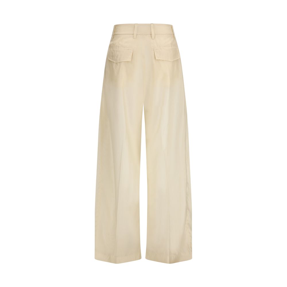 The Billie Pants by The Latest - Beige Cotton Casual Pants