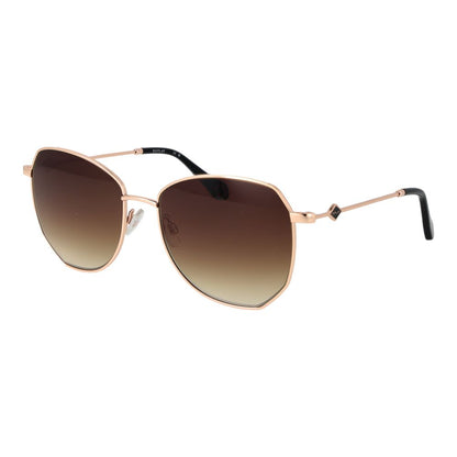 Replay Women’s Sunglasses – Rose Gold Butterfly Frame, Brown Gradient Lenses