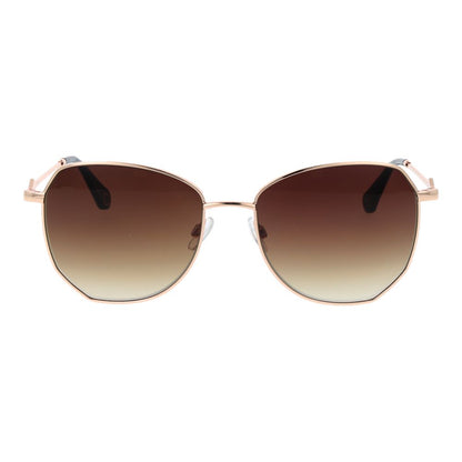Replay Women’s Sunglasses – Rose Gold Butterfly Frame, Brown Gradient Lenses
