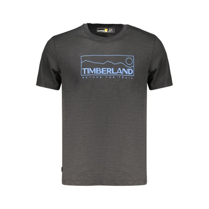 Timberland Black Cotton Men's T-Shirt