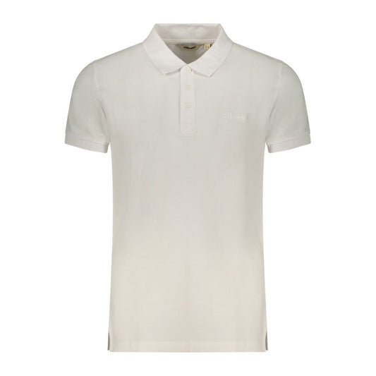 Ellesse Leonardo Polo Bianco 100% Cotone Men’s Polo Shirt