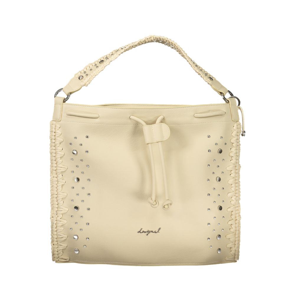 Desigual White Polyurethane Women's Backpack - Bianco Style Statement