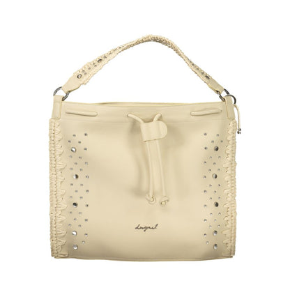 Desigual White Polyurethane Women's Backpack - Bianco Style Statement