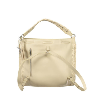 Desigual White Polyurethane Women's Backpack - Bianco Style Statement