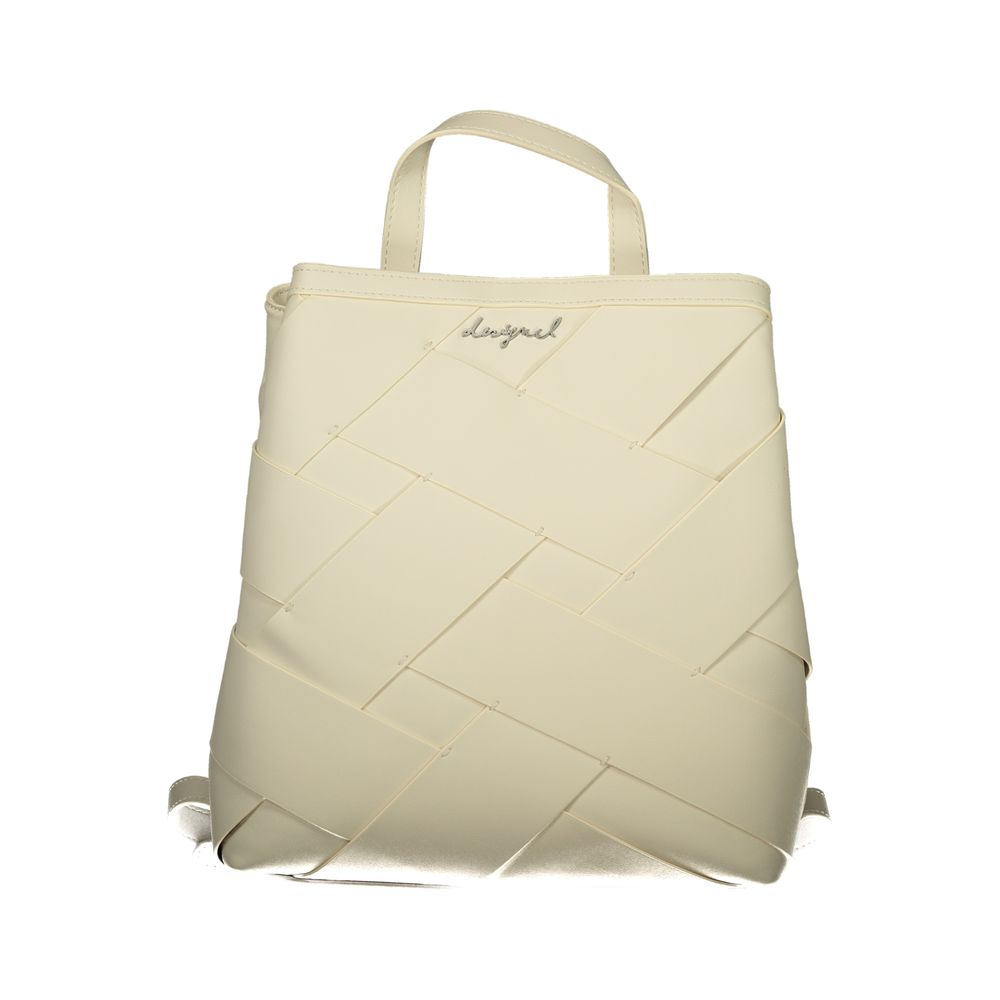 Desigual White Polyurethane Women Backpack