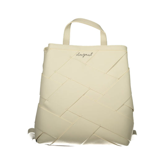 Desigual White Polyurethane Women Backpack