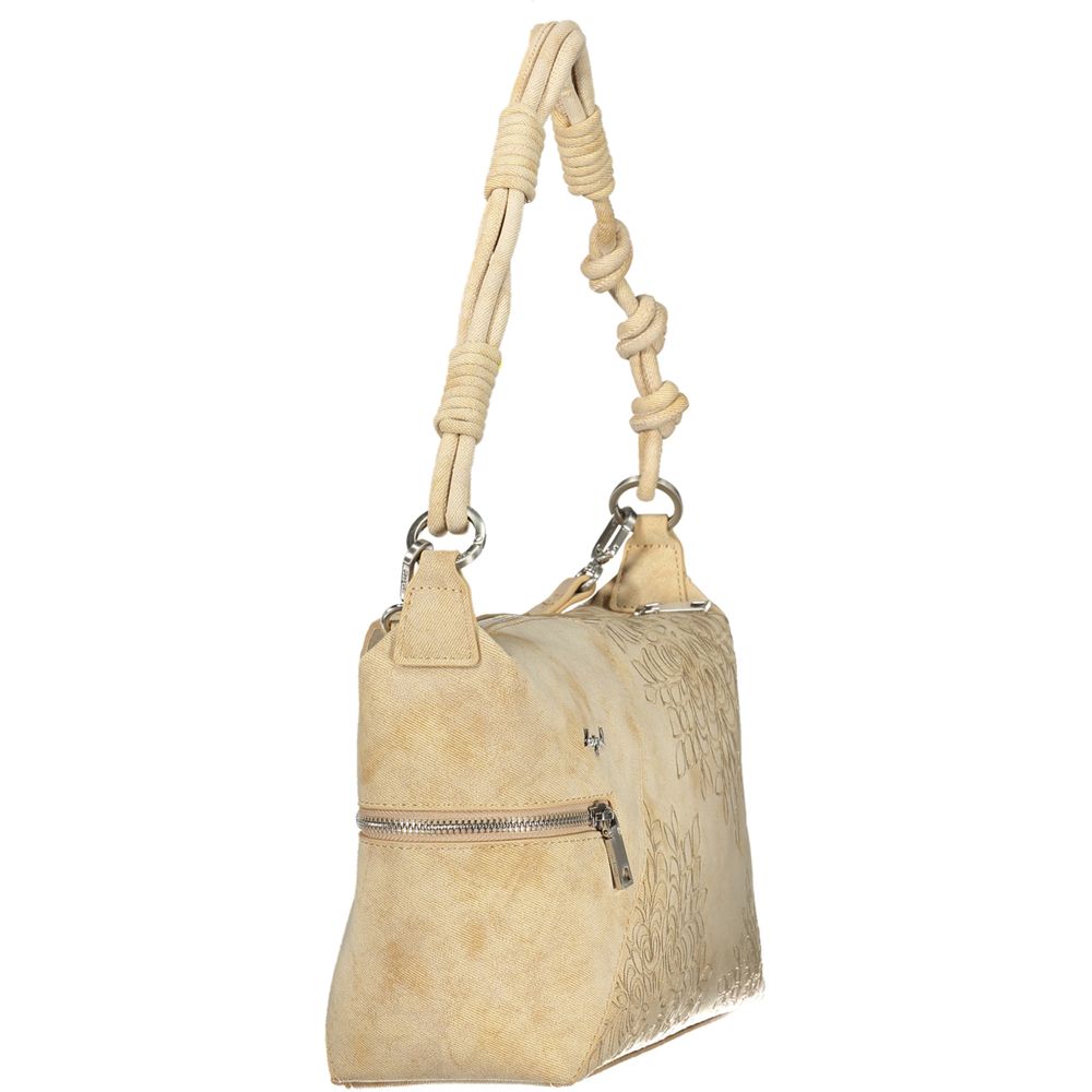 Desigual Beige Polyurethane Women's Shoulder Bag - Sierra Sand Huntington