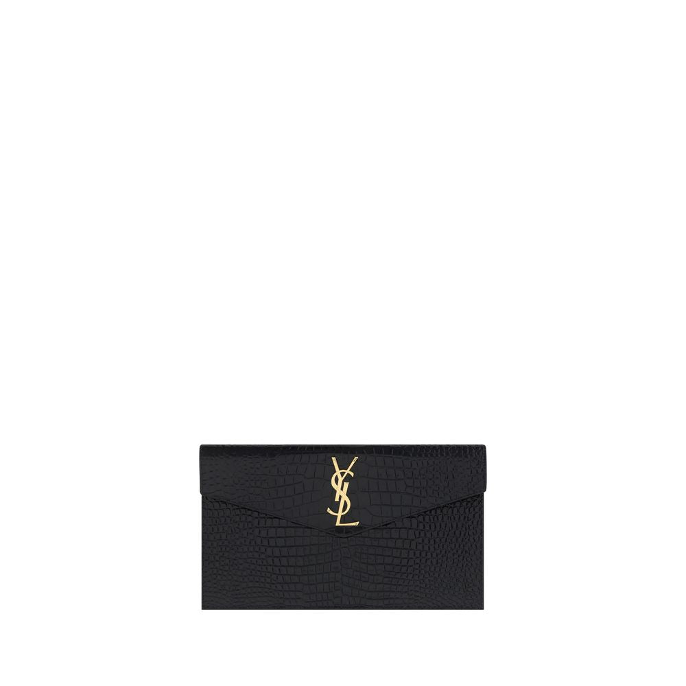 Saint Laurent Calfskin Uptown Pouch Bag