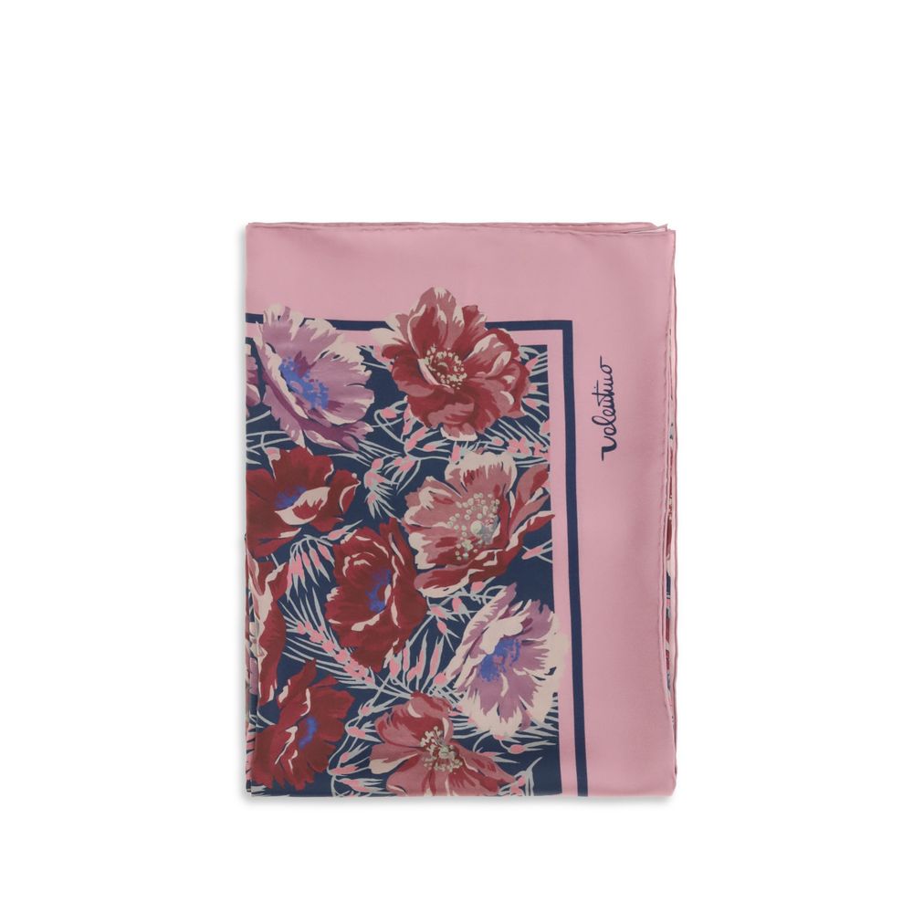 Valentino Garavani Floral Silk Poppies Scarf