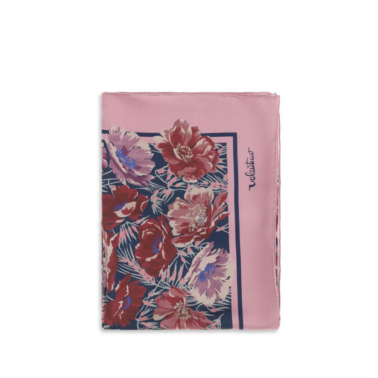 Valentino Garavani Floral Silk Poppies Scarf