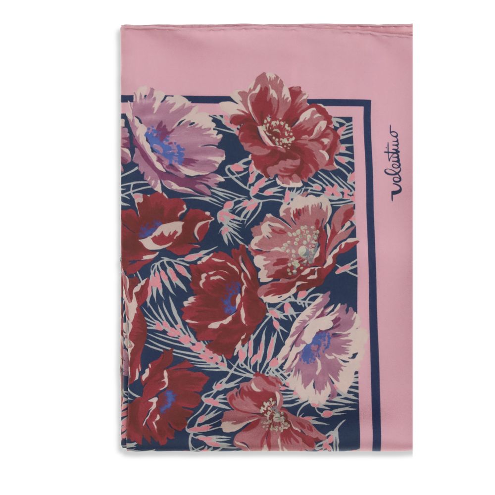 Valentino Garavani Floral Silk Poppies Scarf