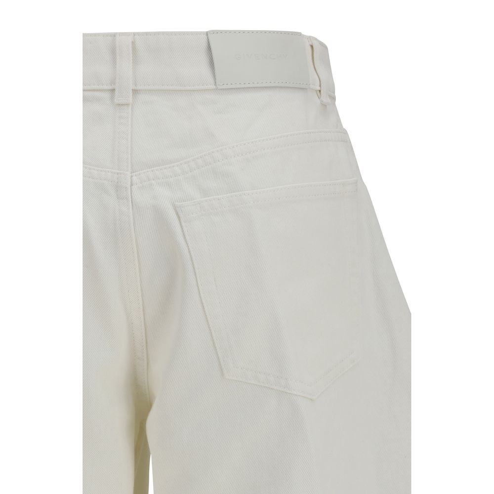 Givenchy White Cotton Denim Jeans