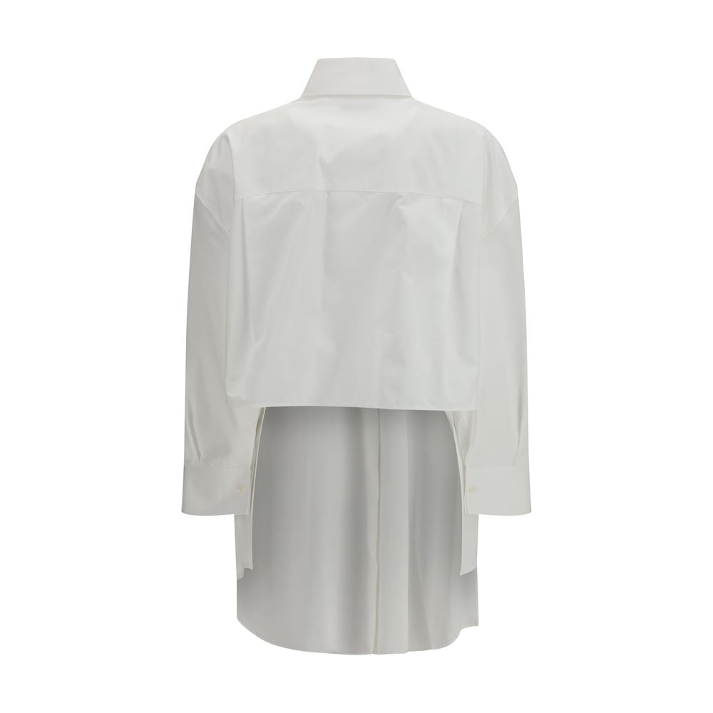 Givenchy Backless White Cotton Shirt