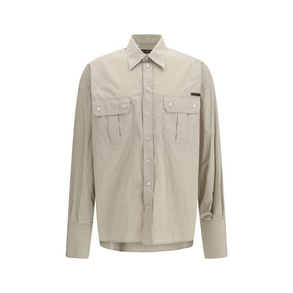 Dolce & Gabbana Beige Cotton Dress Shirt - Effortless Elegance Meets Contemporary Style
