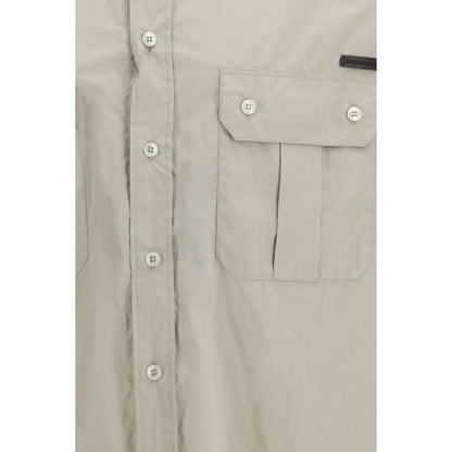 Dolce & Gabbana Beige Cotton Dress Shirt - Effortless Elegance Meets Contemporary Style