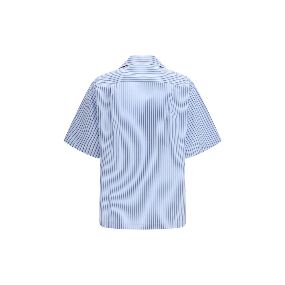 Dolce & Gabbana Striped Poplin Hawaii Shirt