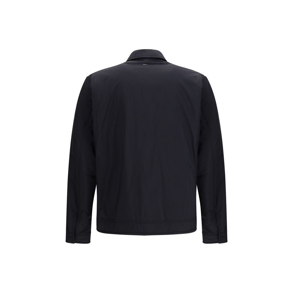 Herno Black Nylon Coat - Recycled Nylon Shacket for Contemporary Style