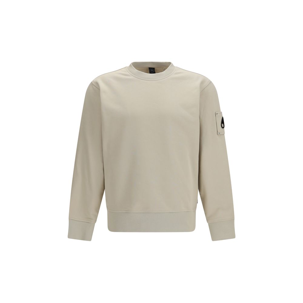 Moose Knuckles Hartsfield Crewneck Sweatshirt in Beige