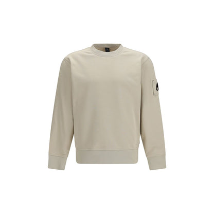 Moose Knuckles Hartsfield Crewneck Sweatshirt in Beige