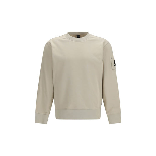 Moose Knuckles Hartsfield Crewneck Sweatshirt in Beige