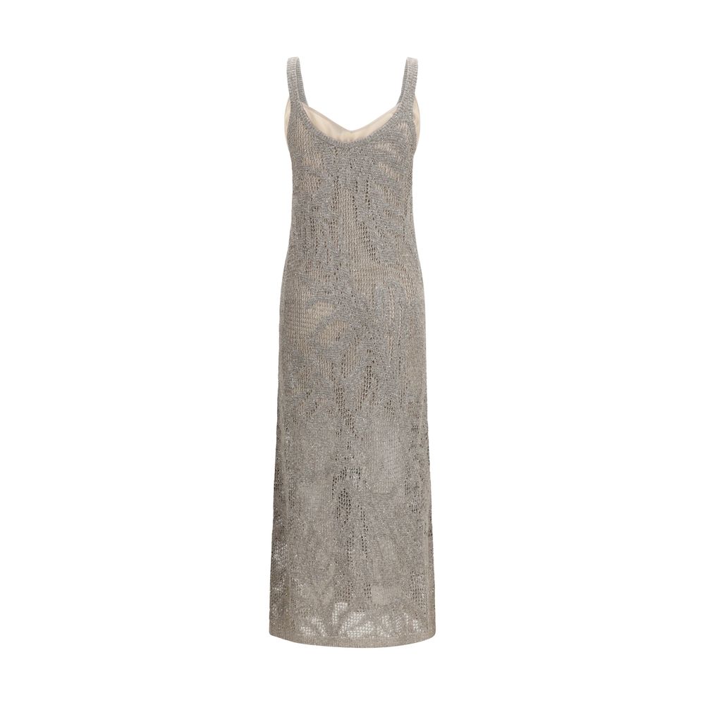 Brunello Cucinelli Dazzling Water Lillies Dress