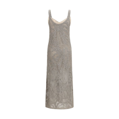 Brunello Cucinelli Dazzling Water Lillies Dress
