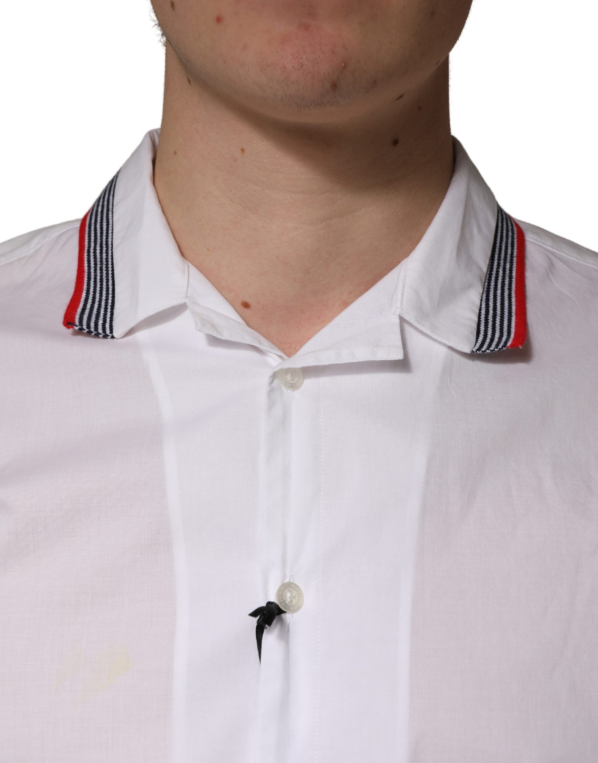 Daniele Alessandrini White Short Sleeves Button Down Shirt