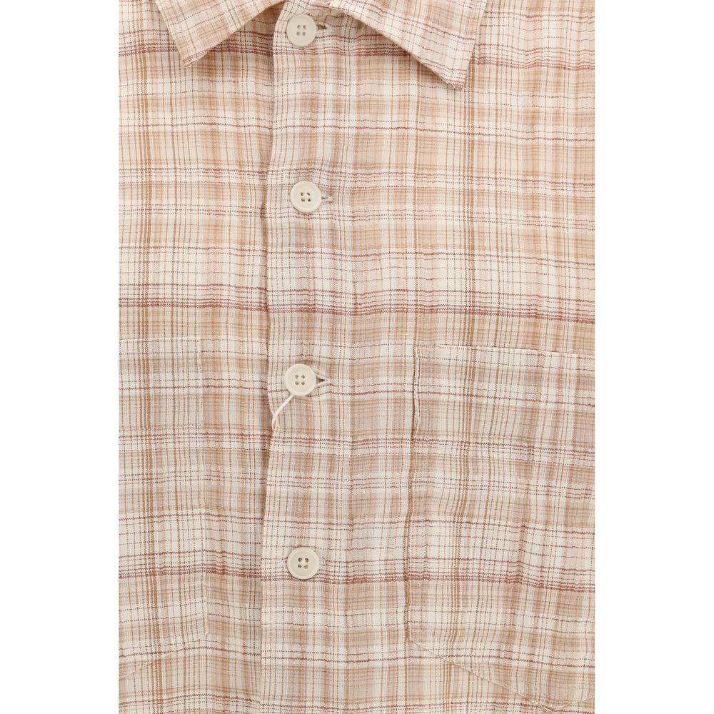 Sunflower Orange Cotton Pattern Shirt by Adam