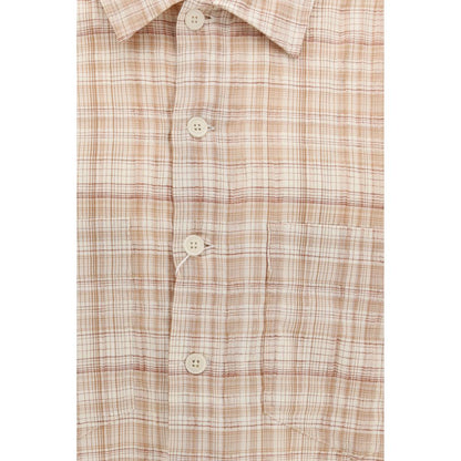 Sunflower Orange Cotton Pattern Shirt by Adam
